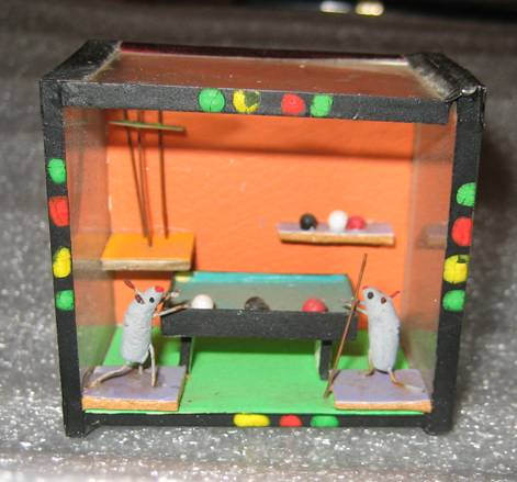 Mice Playig Pool Vignette Mice Playig Pool Vignette