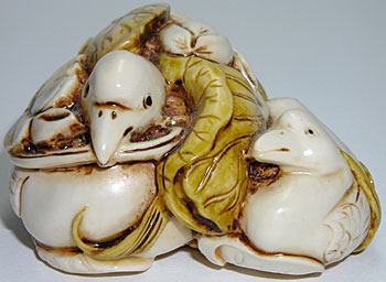 Okimono "Lovebirds" Okimono "Lovebirds"