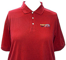 Unisex Pique Polo - Red