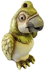 Loot (green parrot) Pendant