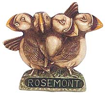 Rosemont Puffin Pin (sample)